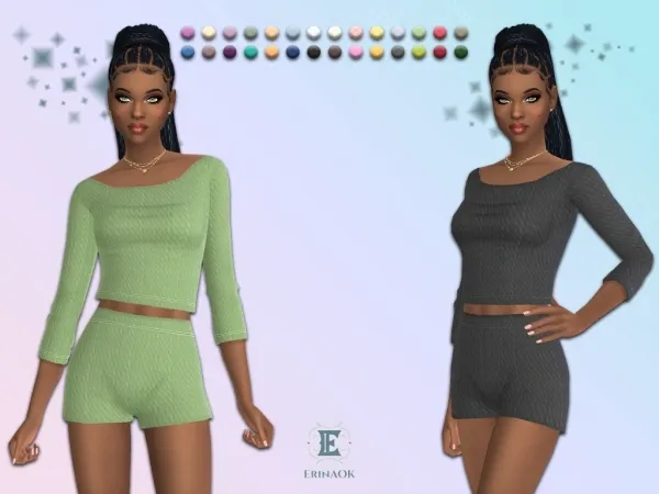 Mix ErinAOK Womens Outfit 121925 by KeyCamz - The Sims 4 Custom Content