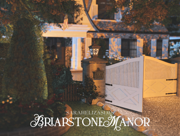 Alpha Briarstone Manor by sarahelizasims - The Sims 4 Custom Content
