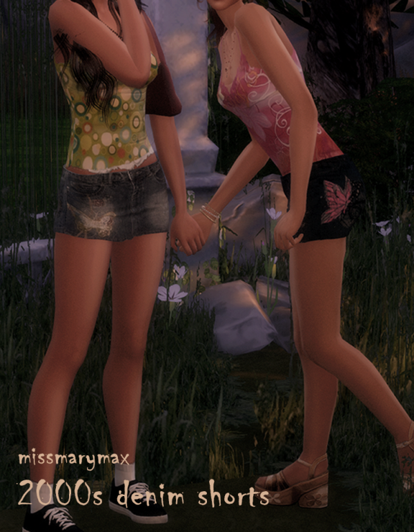 Mix denim skirts by simsfinds - The Sims 4 Custom Content