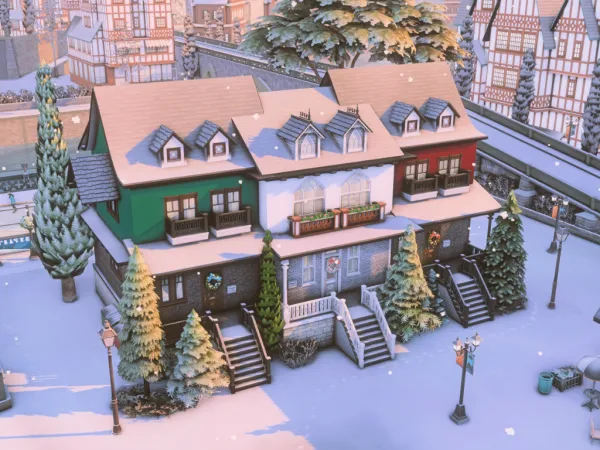 Maxis Match Simply 3 houses For rent - The Sims 4 Custom Content