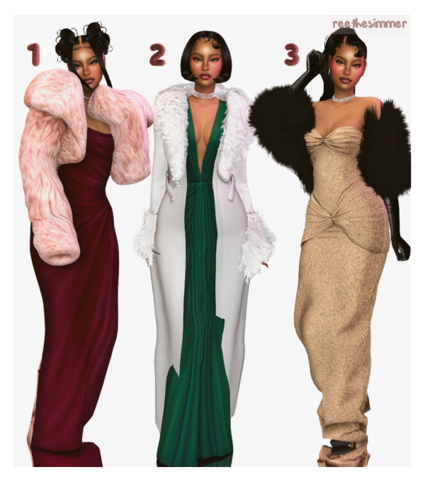 Alpha Wrapped in Fur Sim 4 Lookbook by simsfinds - The Sims 4 Custom Content