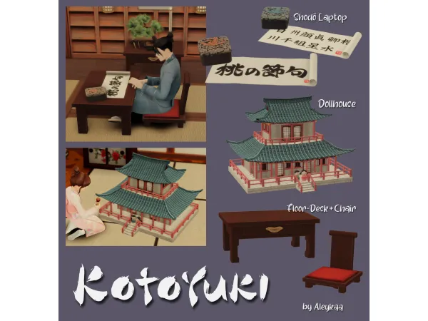 Mix KOTOYUKI by aleykaa - The Sims 4 Custom Content