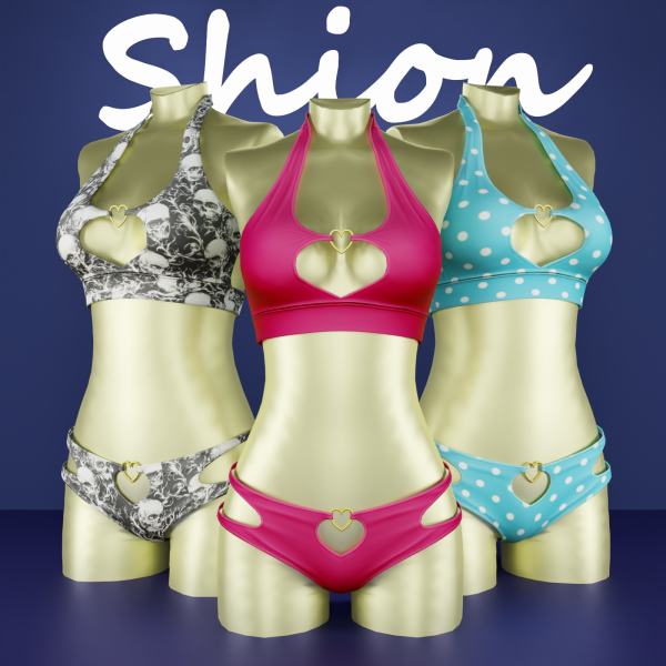 Alpha Shion Nadia Sweetheart Cut Bikini Set by shion_sims - The Sims 4 Custom Content