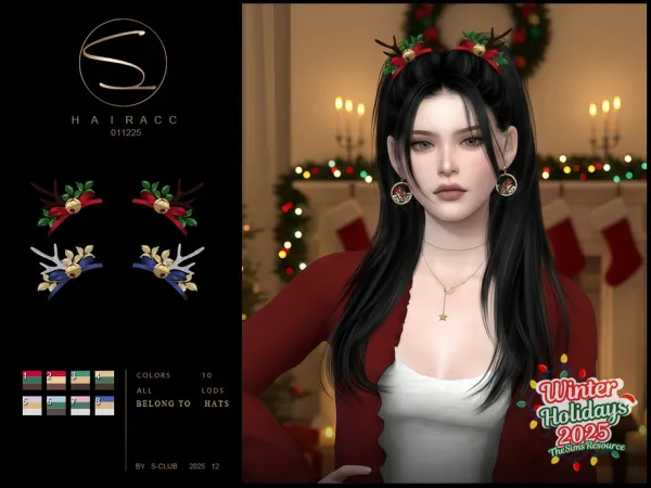 Alpha S Club_011225 HairACC Club by S - The Sims 4 Custom Content