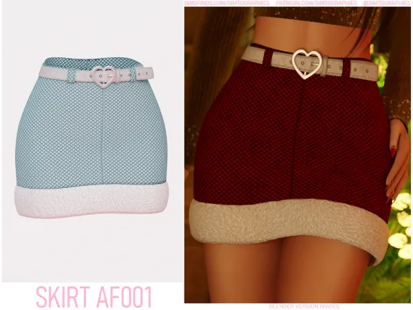 Alpha Skirt AF001 - The Sims 4 Custom Content