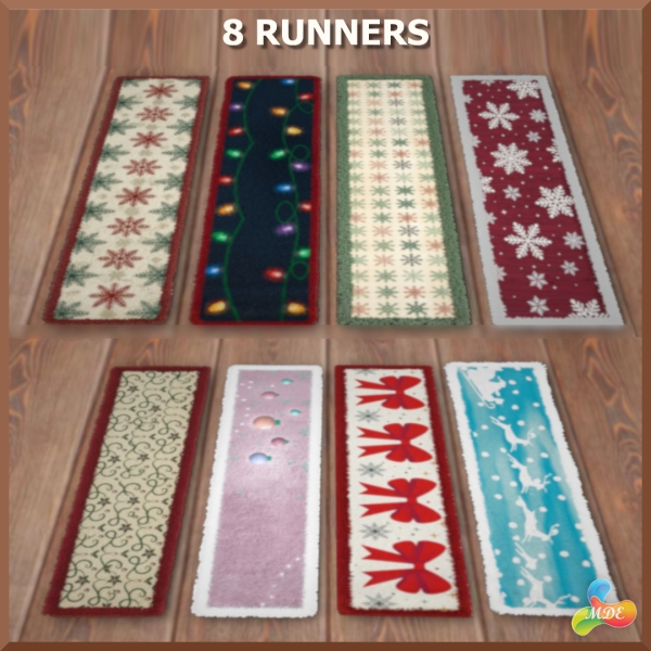 Mix Chagla Winterfest Set Hearthside Runners by mde - The Sims 4 Custom Content