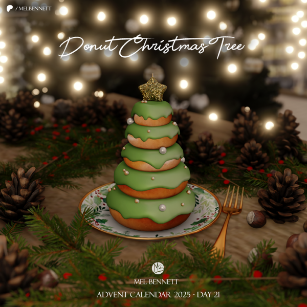 Mix Advent Calendar 2025 Day 21 Donut Christmas Tree by melbennett - The Sims 4 Custom Content