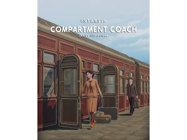 Mix INTARSIA Compartment Coach Set by lilis_palace - The Sims 4 Custom Content