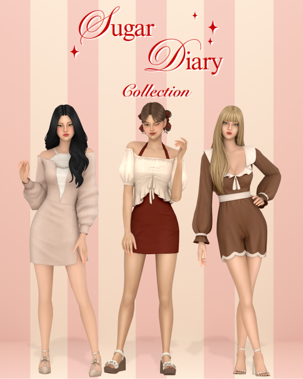 Maxis Match Sugar Diary by simsfinds - The Sims 4 Custom Content