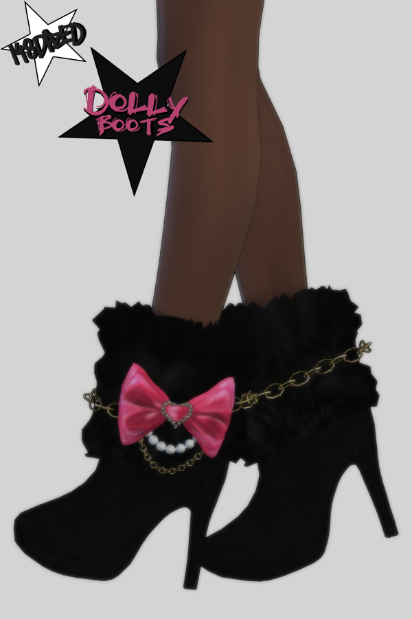Mix DOLLY BOOTS by simsfinds - The Sims 4 Custom Content