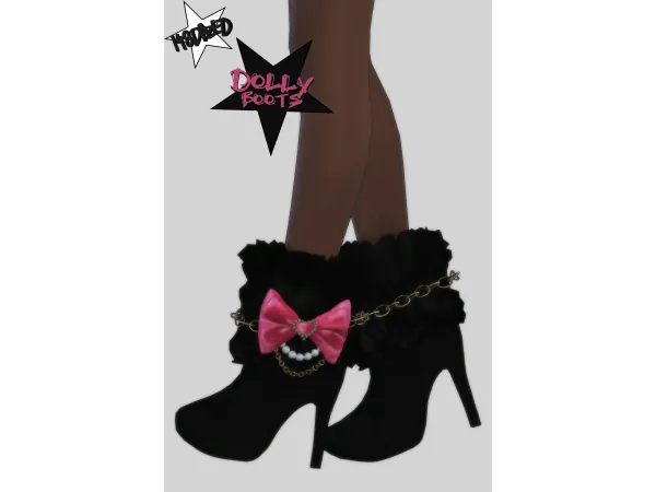 Mix DOLLY BOOTS by 148DAZED - The Sims 4 Custom Content