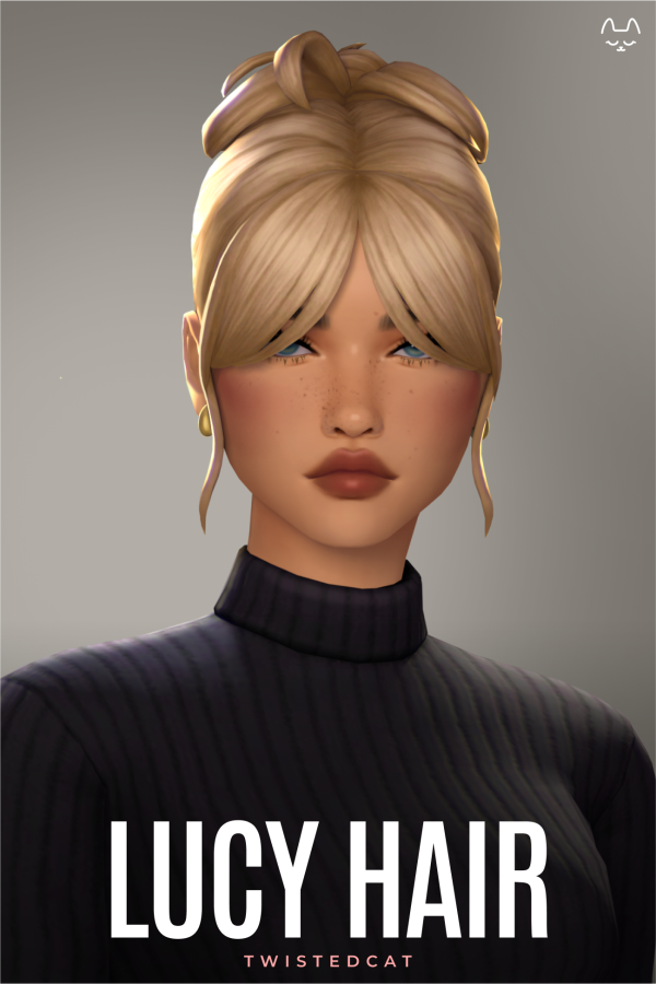 Maxis Match Lucy Hair by simsfinds - The Sims 4 Custom Content
