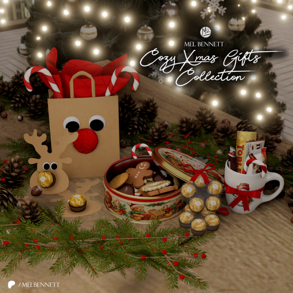 Mix Cozy Xmas Gifts Collection by melbennett - The Sims 4 Custom Content