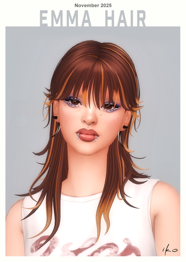 Maxis Match Emma hair by simsfinds - The Sims 4 Custom Content