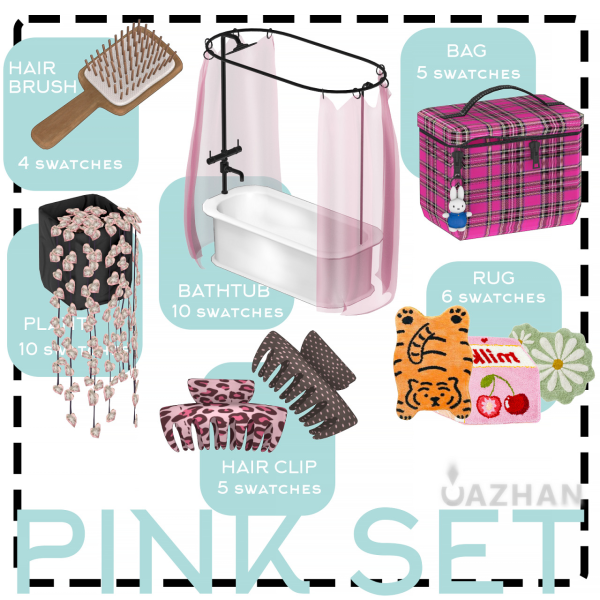 Mix [PINK] by simsfinds - The Sims 4 Custom Content