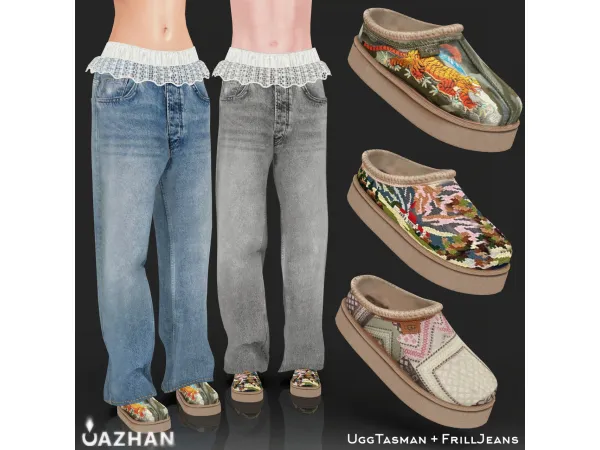 [FRILL JEANS & UGG TASMAN] by cazhancc