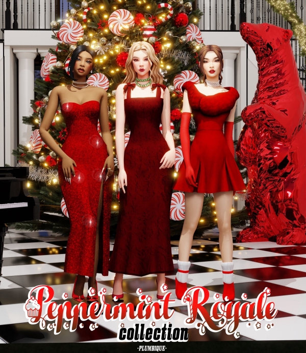 Maxis Match Peppermint Royale Collection - The Sims 4 Custom Content