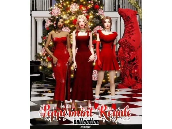 Maxis Match Peppermint Royale Collection - The Sims 4 Custom Content