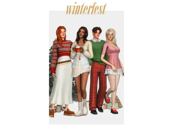 Maxis Match u00abwinterfestu00bb pack by clumsyalien - The Sims 4 Custom Content