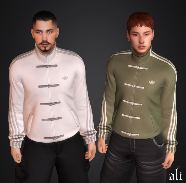 Alpha ADIDAS CNY jacket (M) DEC2025 by simsfinds - The Sims 4 Custom Content