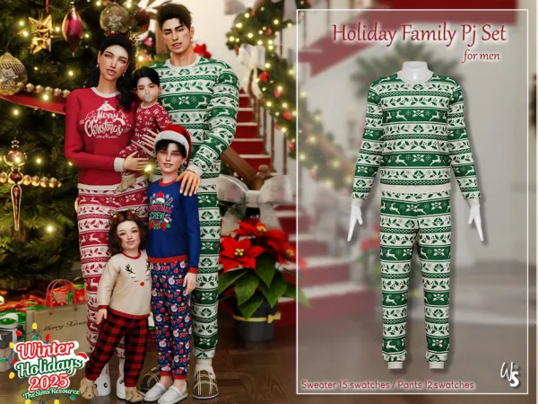 Holiday Family Pj Set for men