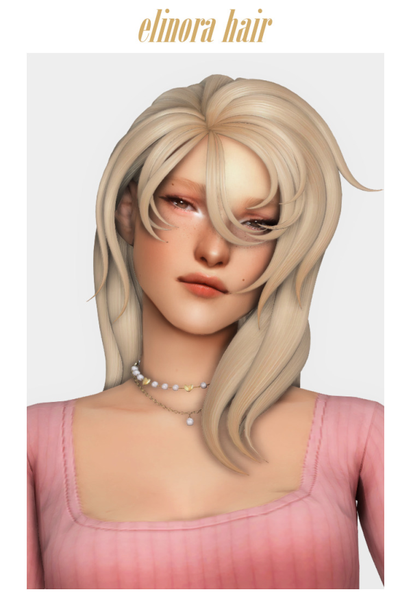 Maxis Match elinora hair by simsfinds - The Sims 4 Custom Content