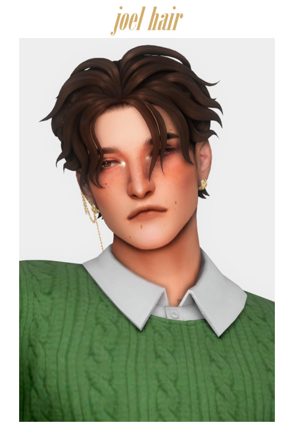 Maxis Match joel hair by simsfinds - The Sims 4 Custom Content