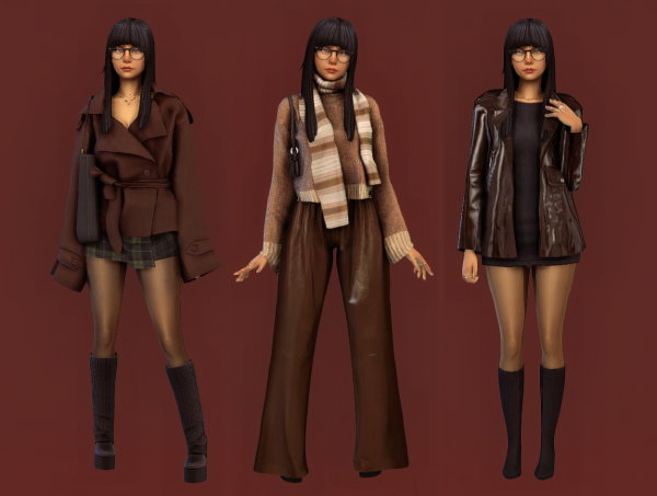 Alpha random lookbook no 8 by simsfinds - The Sims 4 Custom Content