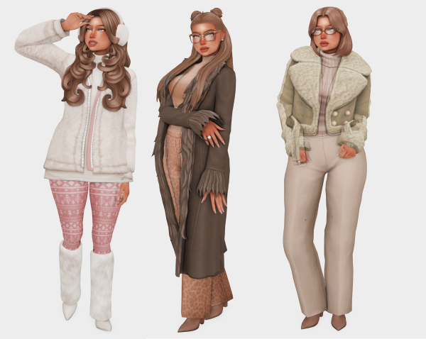 Maxis Match winter outing sims 4 lookbook by simsfinds - The Sims 4 Custom Content