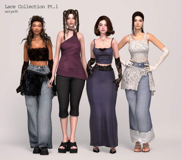 Alpha Lace Collection Pt1 by simsfinds - The Sims 4 Custom Content