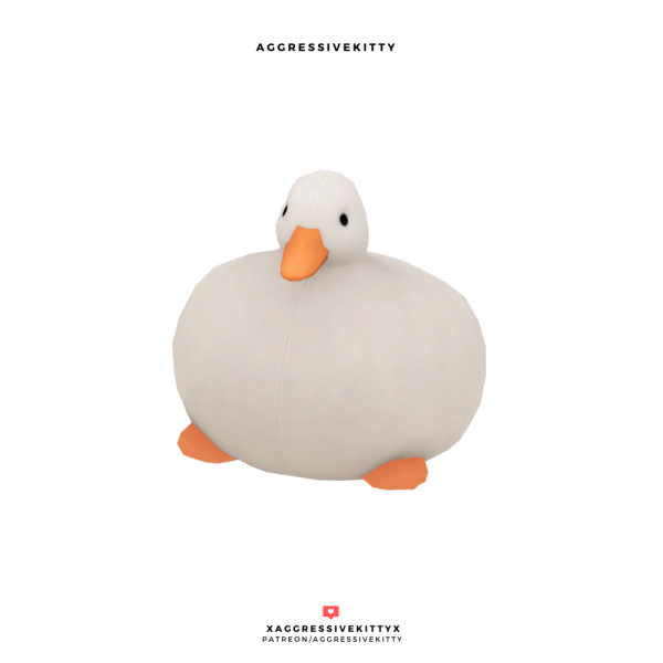 Maxis Match CHONK DUCK PLUSH PET HAT by simsfinds - The Sims 4 Custom Content