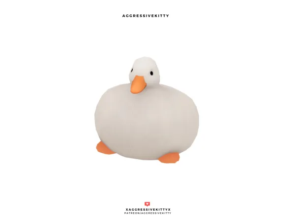 Maxis Match CHONK DUCK PLUSH PET HAT by AggressiveKitty - The Sims 4 Custom Content