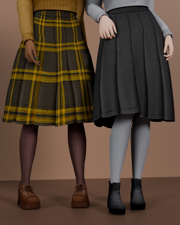 Maxis Match Scarlet Alley Skirt - The Sims 4 Custom Content