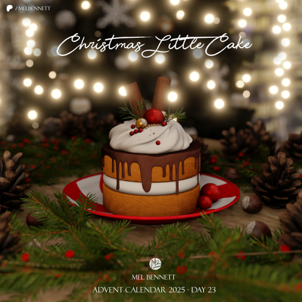 Mix Advent Calendar 2025 Day 23 Christmas Little Cake by melbennett - The Sims 4 Custom Content