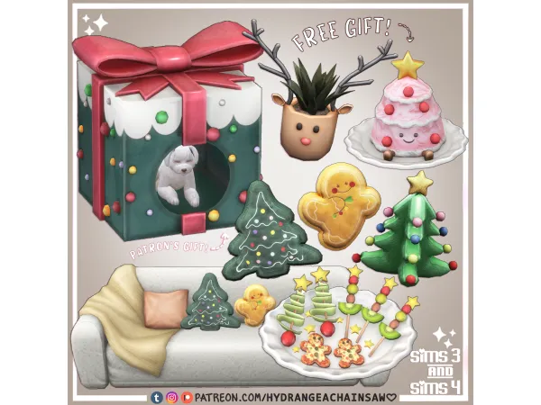 Maxis Match christmas gifts by hydrangeachainsaw - The Sims 4 Custom Content