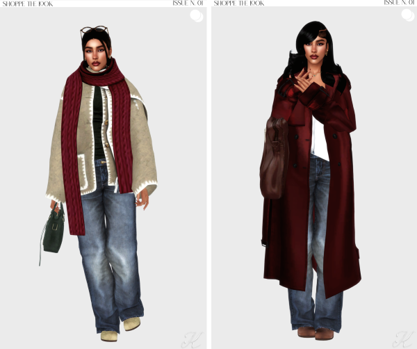 Alpha The Simple Holidays Look by simsfinds - The Sims 4 Custom Content