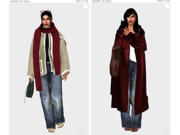 Alpha The Simple Holidays Look by koisaa - The Sims 4 Custom Content