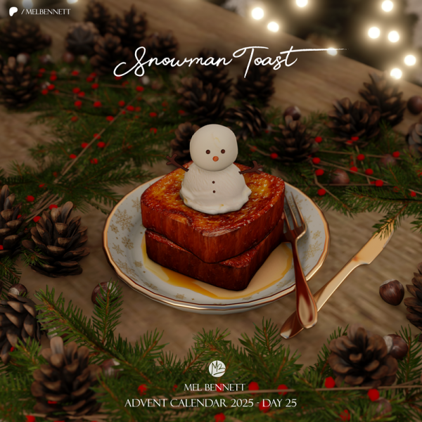 Mix Advent Calendar 2025 Day 25 Snowman Toast by melbennett - The Sims 4 Custom Content
