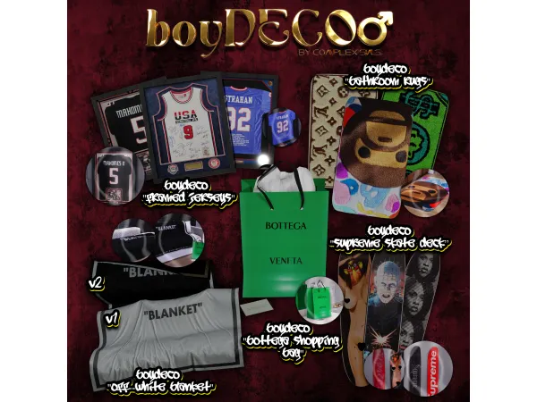 Alpha boyDECO SIMS 4 MASCULINE AESTHETIC DECOR by complexsims - The Sims 4 Custom Content