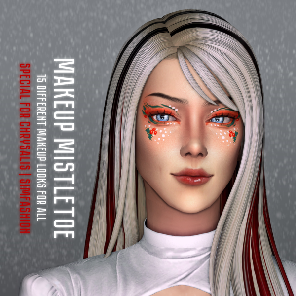 Mix Makeup Mistletoe by simsfinds - The Sims 4 Custom Content