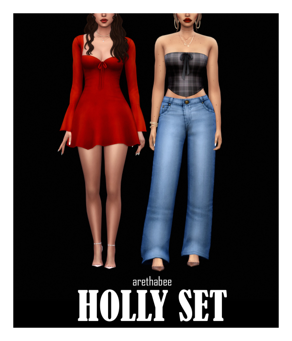 Maxis Match holly set by simsfinds - The Sims 4 Custom Content