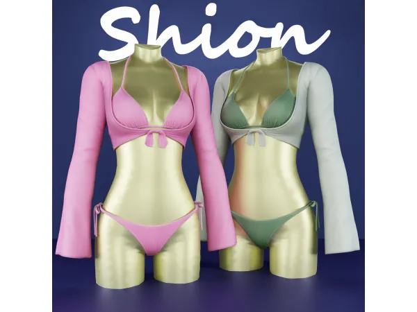 Alpha Shion Cecilia Swimwear - The Sims 4 Custom Content