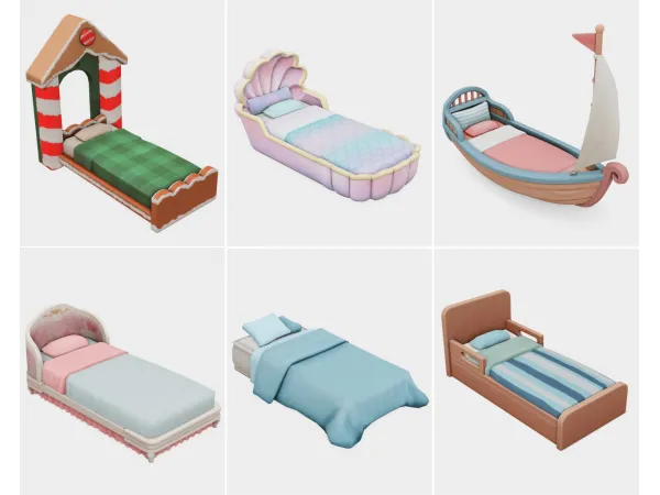 Maxis Match toddler beds sims 4 finds by boujeesimss - The Sims 4 Custom Content