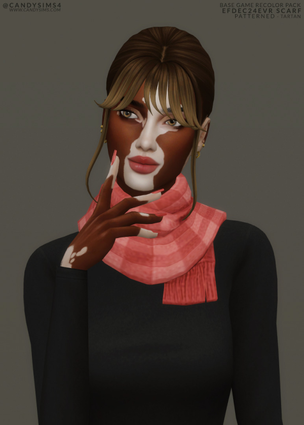 Maxis Match EFDEC24EVR SCARF by simsfinds - The Sims 4 Custom Content
