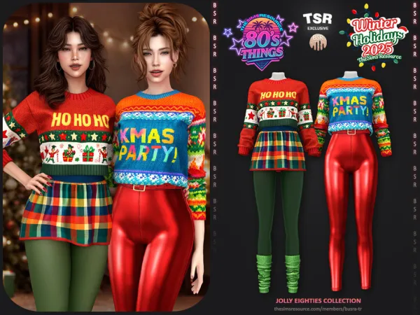 Alpha SET Jolly Eighties Collection BD1647 by busratr - The Sims 4 Custom Content