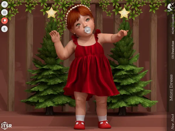 Mix Moni Dress Infant by KaTPurpura - The Sims 4 Custom Content