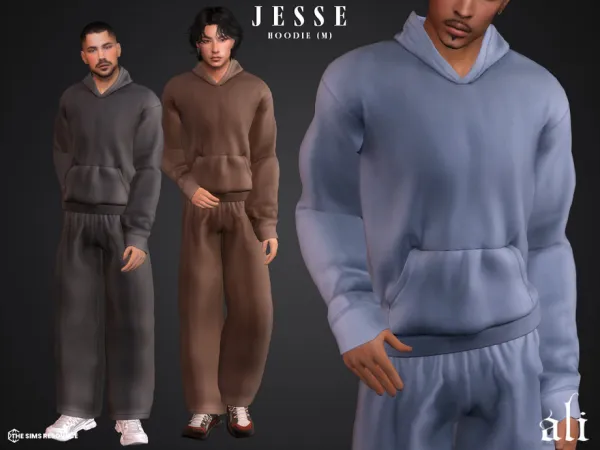 Mix JESSE hoodie (m) by ali1 - The Sims 4 Custom Content
