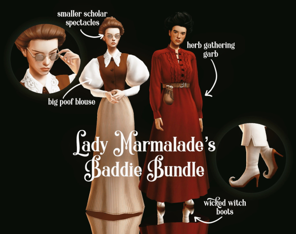 Maxis Match Lady Marmalade's Baddie Bundle by simsfinds - The Sims 4 Custom Content