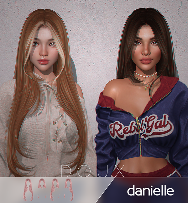 Alpha Doux Danielle Hairstyle by douxhair - The Sims 4 Custom Content