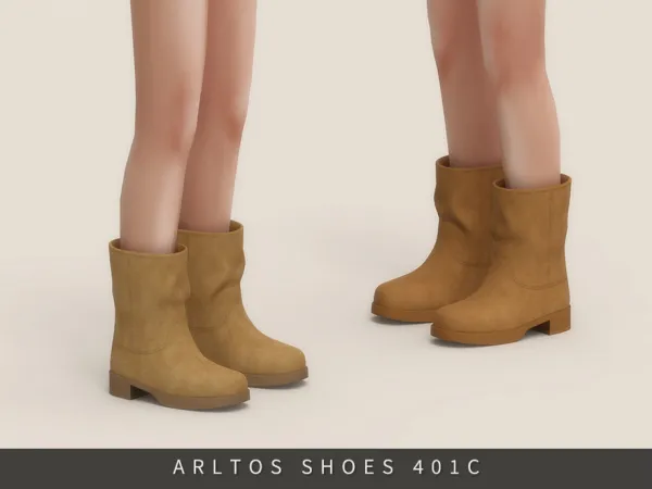 Maxis Match Soft Winter Boots Child by Arltos - The Sims 4 Custom Content